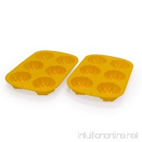 Marathon Housewares KW888SET15 Premium Silicone 6 Cup Sunflower Cupcake/Soap Mold Pan  2-piece Set (Yellow) - B06XXNGB91